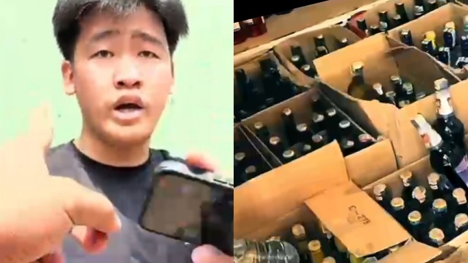 video viral gudang miras siring agung kecamatan lubuk linggau selatan ii